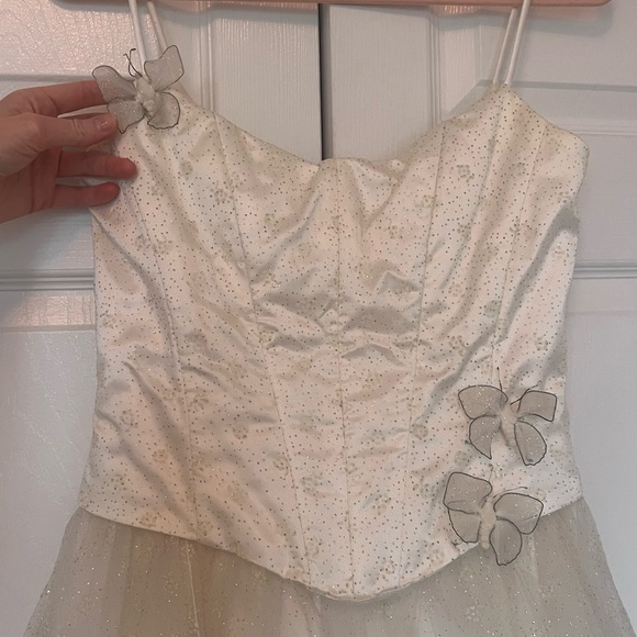 Jessica McClintock Corset Wedding Gown Prom Dress - Picture 4 of 5